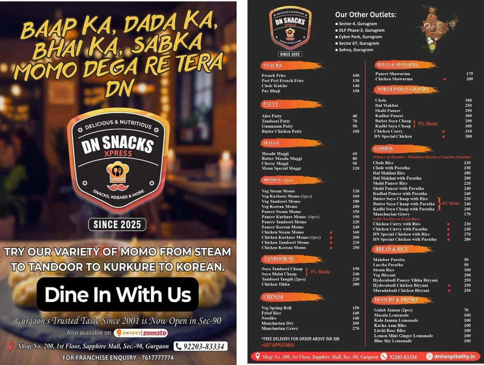 Full Menu